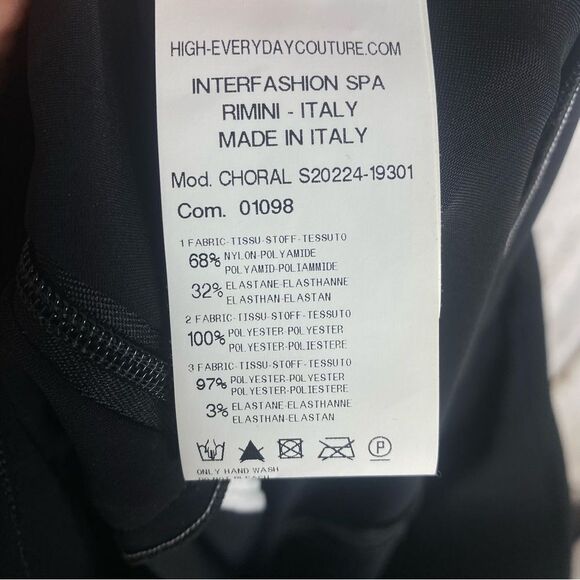 HIGH TECH Everyday Couture Black and White Maxi Skirt Palazzo Pant Size 12  180 - Picture 13 of 13